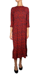Vestido Rojo Animal Print