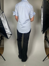 Blusa Rayas Azul Y Blanco