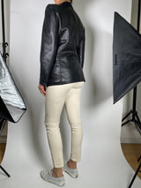 Chaqueta Cuero Negro