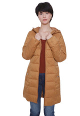Parka Jacqueline de Yong Zulu Long Hood Camel - Calce Regular
