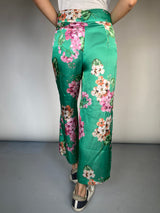 Pantalón Flores Satinado