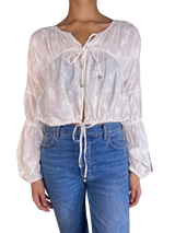 Blusa Con Broderie