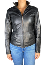 Chaqueta Negra Cuero