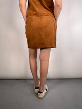Set Top Y Falda Vegan Suede