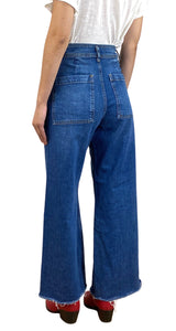 Jeans Azul Desflecado