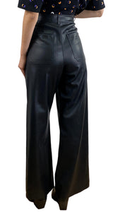 Pantalón Ecocuero Negro