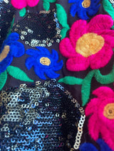 Vestido Lentejuelas Bordado