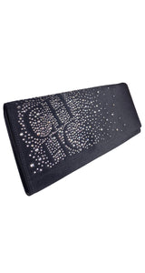 Clutch Negro Con Aplicaciones