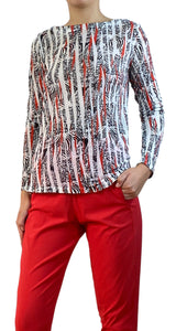 Polera Manga Larga Estampada