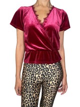 Blusa Abertura Espalda Vinotinto