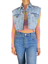 Chaqueta Denim Sin Mangas