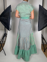 Vestido Verde a Rayas