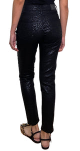 Jeans Leopardo Negro