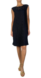 Vestido Mini Negro Tejido