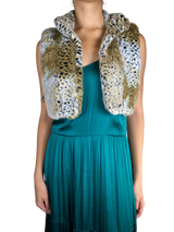 Chaqueta Sin Mangas de Piel Sintética