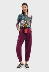 Sweater Desigual Lunares y Paisley Multicolor - Calce Regular
