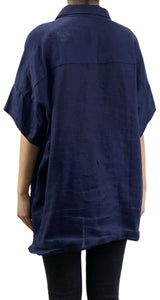 Blusa Lino Azul