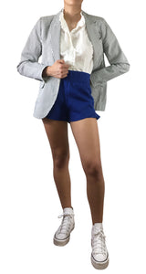 Blazer Striped Blanco y Azul