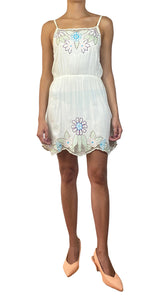 Vestido Flores Bordadas