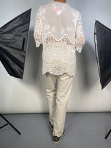 Blusa Bordada Blanca