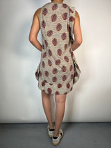 Vestido Beige Lunares