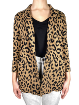 Sweater Blazer Animal Print