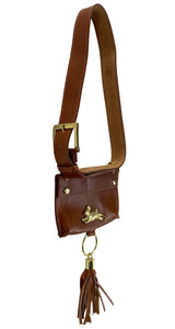 Riñonera Cuero Café