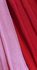 Maxi Vestido de Punto Rojo Rosa