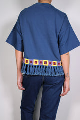 Blusa Flecos y Aplicaciones