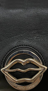 Bandolera Cuero Negro