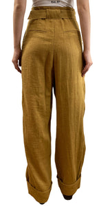 Pantalón Lino Mostaza