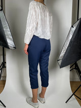 Blusa Blanca Satinada