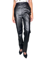 Pantalón Negro Cuero Vegano