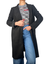 Abrigo Negro Efecto Ante
