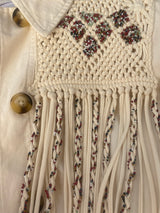 Chaqueta Mostacillas Flecos