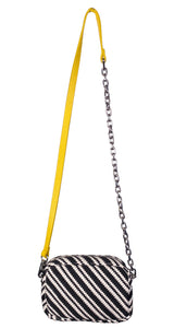 Bandolera Tejida Blanco y Negro