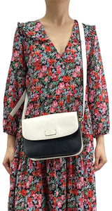 Cartera Cuero Blanco y Negro