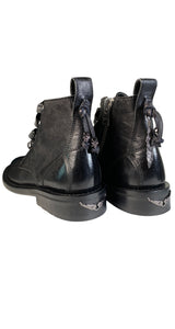 Botines Laureen Roma Noir De Cuero