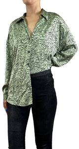 Camisa Larga Animal Print