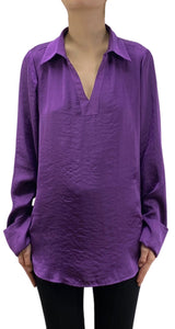 Blusa Morada Satinada