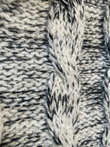 Sweater Tejido Blanco Y Negro