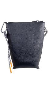 Bandolera Cuero Negro