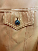 Chaqueta Cuero Naranjo