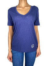 Polera Azul Destroyed