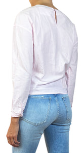 Blusa Rosada con Nudo