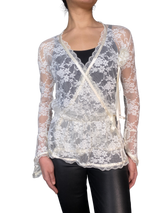 Blusa Encaje Traslucida