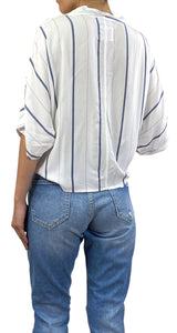 Blusa Blanca a Rayas