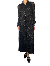 Vestido Puntos Metalic