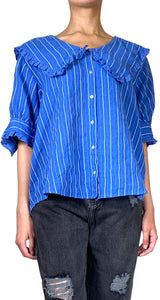 Blusa Azul a Rayas