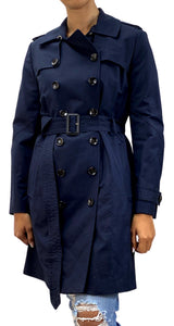 Trench Double Breasted Azul Marino